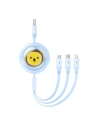 Wholesale Baseus cable 3-in-1 USB-A / USB-C, microUSB, Lightning, 3.5A, 1.1m (blue) - BSU4793 - {ean13} - Hurt