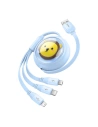 Wholesale Baseus cable 3-in-1 USB-A / USB-C, microUSB, Lightning, 3.5A, 1.1m (blue) - BSU4793 - {ean13} - Hurt