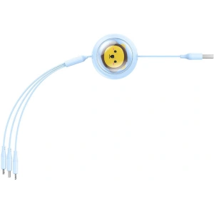 Kabel 3w1 Baseus USB-A / USB-C, microUSB, Lightning, 3,5A, 1,1m (niebieski)