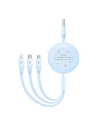 Wholesale Baseus cable 3-in-1 USB-A / USB-C, microUSB, Lightning, 3.5A, 1.1m (blue) - BSU4793 - {ean13} - Hurt