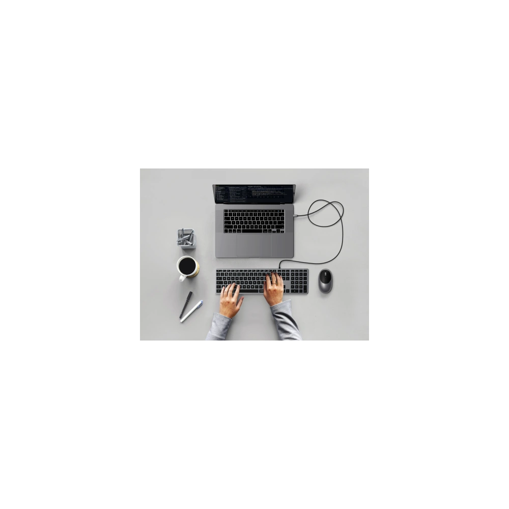 Hurtownia GSM - Tastatură Satechi Slim W3 Wired USB-C (space gray) - STH98 - {ean13} - Hurt