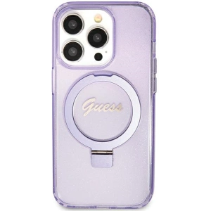 Hurtownia GSM - Etui Guess GUHMN61HRSGSU Apple iPhone XR / 11 hardcase Ring Stand Script Glitter MagSafe violet/purple - GUE3118 - {ean13} - Hurt