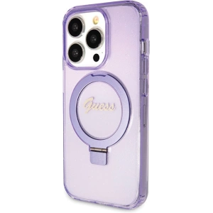 Hurtownia GSM - Case Guess GUHMP13LHRSGSU Apple iPhone 13 / 13 Pro Hardcase Ring Stand Script Glitter MagSafe lila/purple - GUE3119 - {ean13} - Hurt
