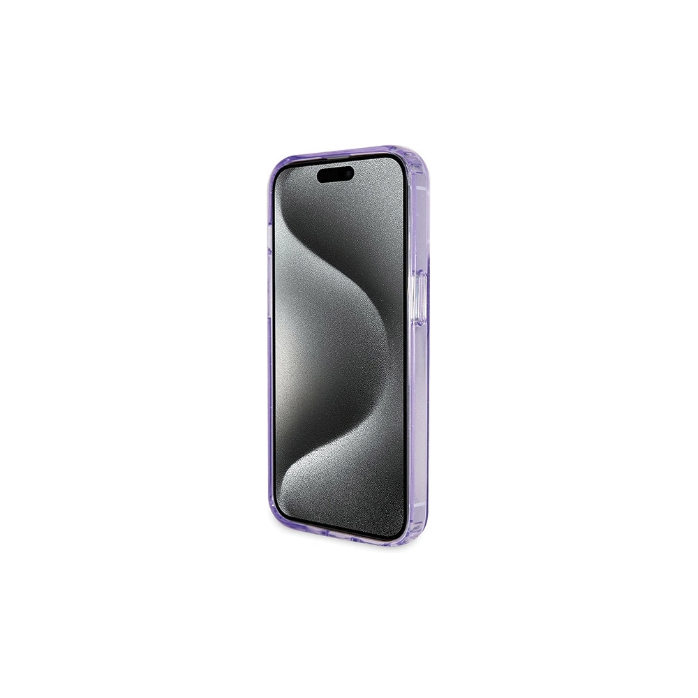 Hurtownia GSM - Case Guess GUHMP13LHRSGSU Apple iPhone 13 / 13 Pro Hardcase Ring Stand Script Glitter MagSafe lila/purple - GUE3119 - {ean13} - Hurt
