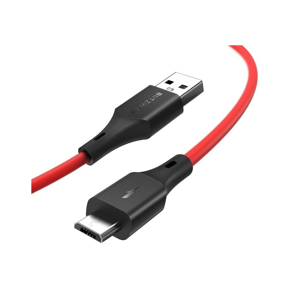 Hurtownia GSM - Kabel Micro USB BlitzWolf BW-MC13 2A 1m (czerwony) - BLZ088RED - {ean13} - Hurt