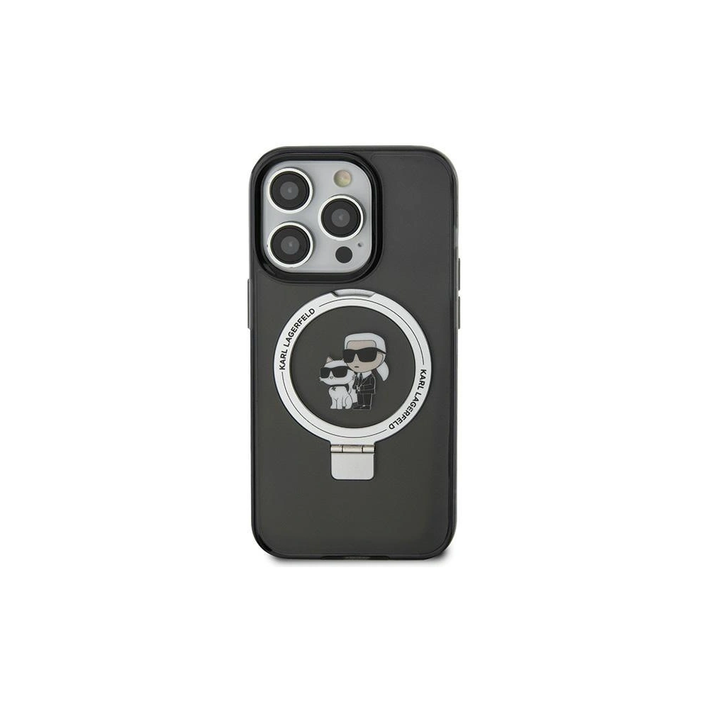 Hurtownia GSM - Etui Karl Lagerfeld KLHMN61HMRSKCK Apple iPhone XR / 11 hardcase Ring Stand Karl&Choupettte MagSafe negru/black - KLD1849 - {ean13} - Hurt