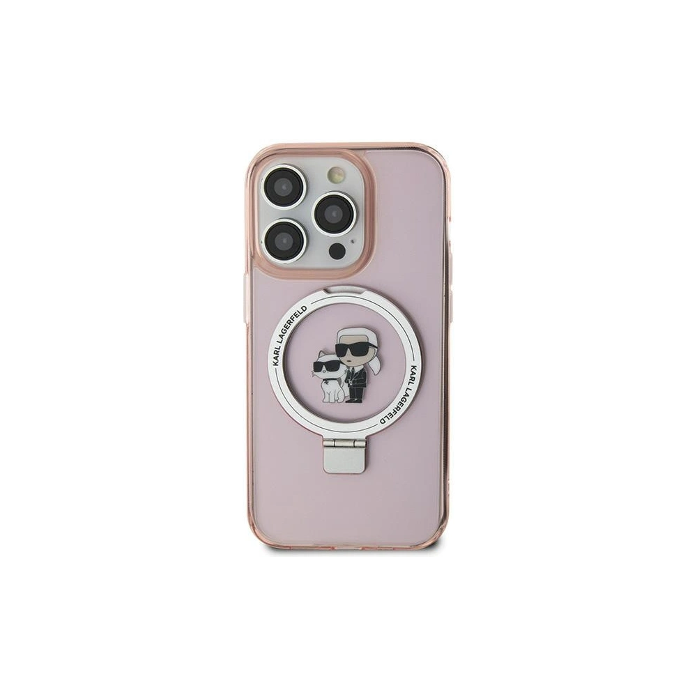 Hurtownia GSM - Etui Karl Lagerfeld KLHMN61HMRSKCP Apple iPhone XR / 11 hardcase Ring Stand Karl&Choupettte MagSafe roz/pink - KLD1850 - {ean13} - Hurt