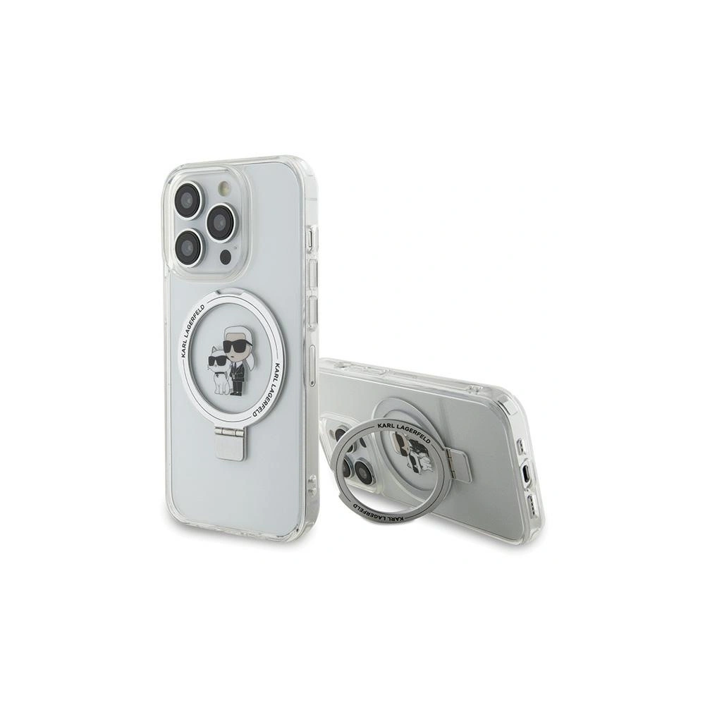 Hurtownia GSM - Case Karl Lagerfeld KLHMP13LHMRSKCH Apple iPhone 13 / 13 Pro Hardcase Ring Stand Karl&Choupettte MagSafe weiß/white - KLD1851 - {ean13} - Hurt