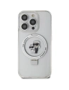 Hurtownia GSM - Etui Karl Lagerfeld KLHMP13LHMRSKCH Apple iPhone 13 / 13 Pro hardcase Ring Stand Karl&Choupettte MagSafe alb/white - KLD1851 - {ean13} - Hurt