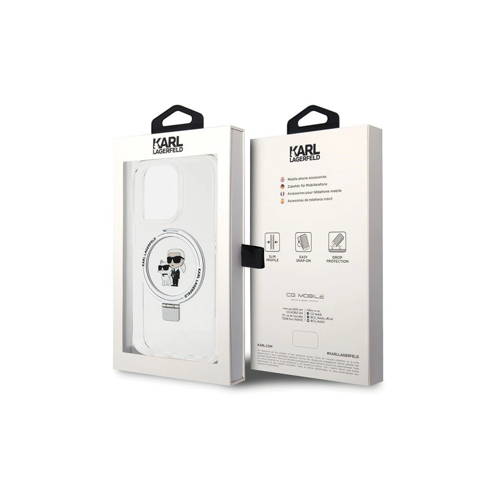 Hurtownia GSM - Case Karl Lagerfeld KLHMP13LHMRSKCH Apple iPhone 13 / 13 Pro Hardcase Ring Stand Karl&Choupettte MagSafe weiß/white - KLD1851 - {ean13} - Hurt