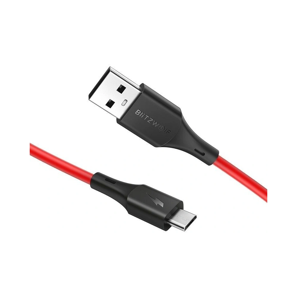 Hurtownia GSM - Kabel Micro USB BlitzWolf BW-MC13 2A 1m (czerwony) - BLZ088RED - {ean13} - Hurt