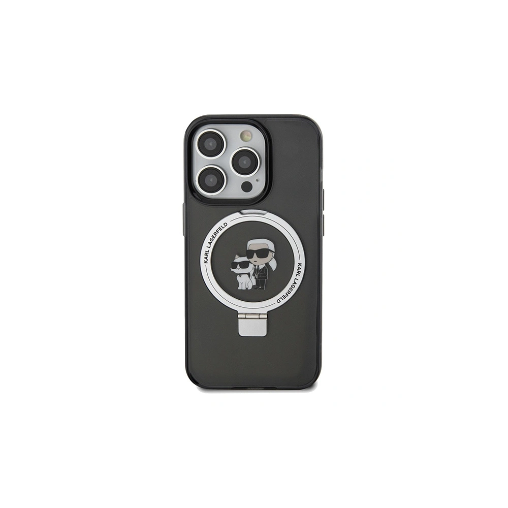 Hurtownia GSM - Etui Karl Lagerfeld KLHMP13XHMRSKCK Apple iPhone 13 Pro Max kemény tok Ring Stand Karl&Choupettte MagSafe fekete/black - KLD1853 - {ean13} - Hurt