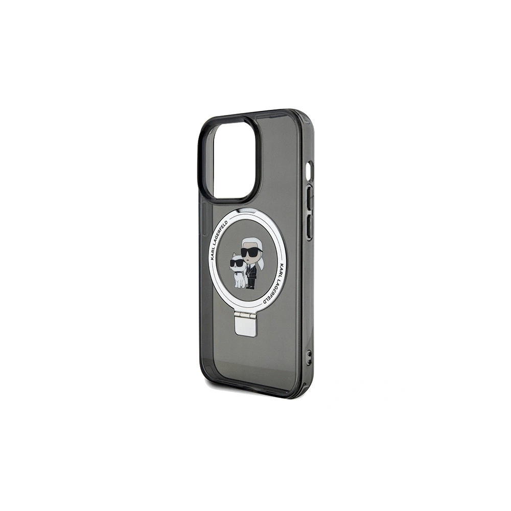 Hurtownia GSM - Etui Karl Lagerfeld KLHMP13XHMRSKCK Apple iPhone 13 Pro Max kemény tok Ring Stand Karl&Choupettte MagSafe fekete/black - KLD1853 - {ean13} - Hurt