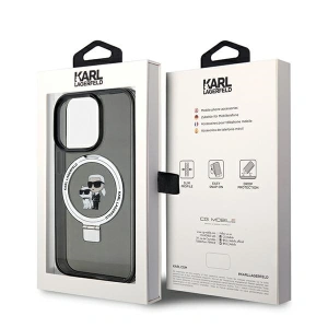 Hurtownia GSM - Etui Karl Lagerfeld KLHMP13XHMRSKCK Apple iPhone 13 Pro Max hardcase Ring Stand Karl&Choupettte MagSafe černý/black - KLD1853 - {ean13} - Hurt