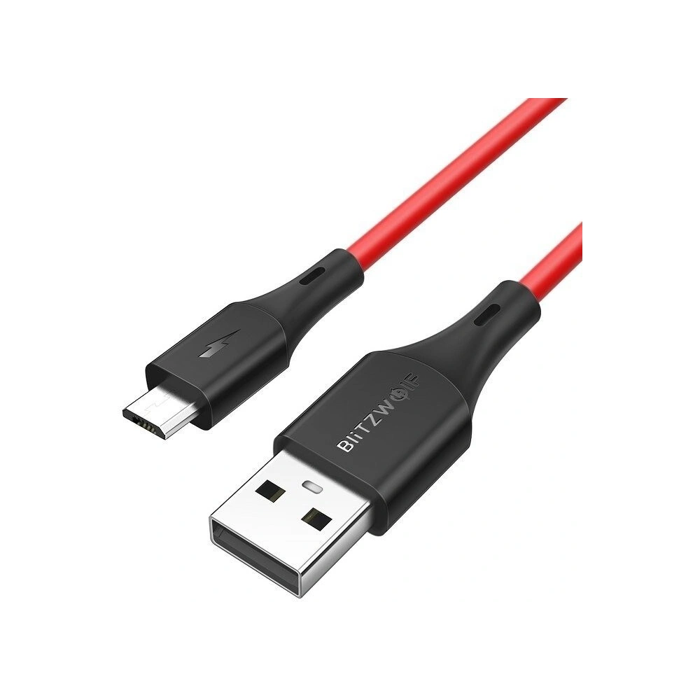 Hurtownia GSM - Kabel Micro USB BlitzWolf BW-MC13 2A 1m (czerwony) - BLZ088RED - {ean13} - Hurt