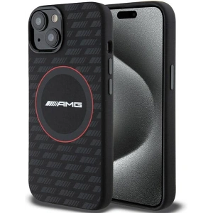 Hurtownia GSM - Etui AMG AMHMP15S23SMRK Apple iPhone 15 / 14 / 13 hardcase Silicone Carbon Pattern MagSafe czarny/black - MRS91 - {ean13} - Hurt