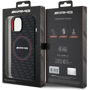 Hurtownia GSM - Etui AMG AMHMP15S23SMRK Apple iPhone 15 / 14 / 13 hardcase Silicone Carbon Pattern MagSafe czarny/black - MRS91 - {ean13} - Hurt