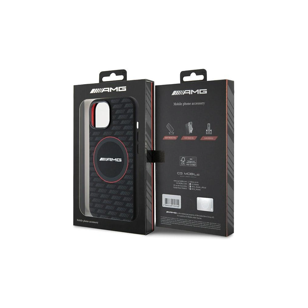Hurtownia GSM - Case AMG AMHMP15S23SMRK Apple iPhone 15 / 14 / 13 Hardcase Silikon Carbon Muster MagSafe schwarz/black - MRS91 - {ean13} - Hurt
