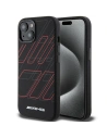 Case AMG AMHMP15S23SSPK Apple iPhone 15 / 14 / 13 Hartschale Silikon Großes Rhombenmuster MagSafe schwarz/black