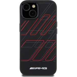 Hurtownia GSM - Case AMG AMHMP15S23SSPK Apple iPhone 15 / 14 / 13 Hartschale Silikon Großes Rhombenmuster MagSafe schwarz/black - MRS92 - {ean13} - Hurt