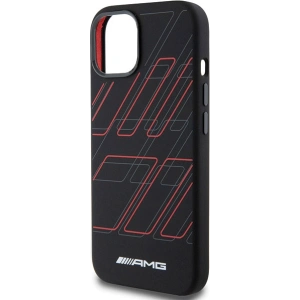 Hurtownia GSM - Case AMG AMHMP15S23SSPK Apple iPhone 15 / 14 / 13 Hartschale Silikon Großes Rhombenmuster MagSafe schwarz/black - MRS92 - {ean13} - Hurt