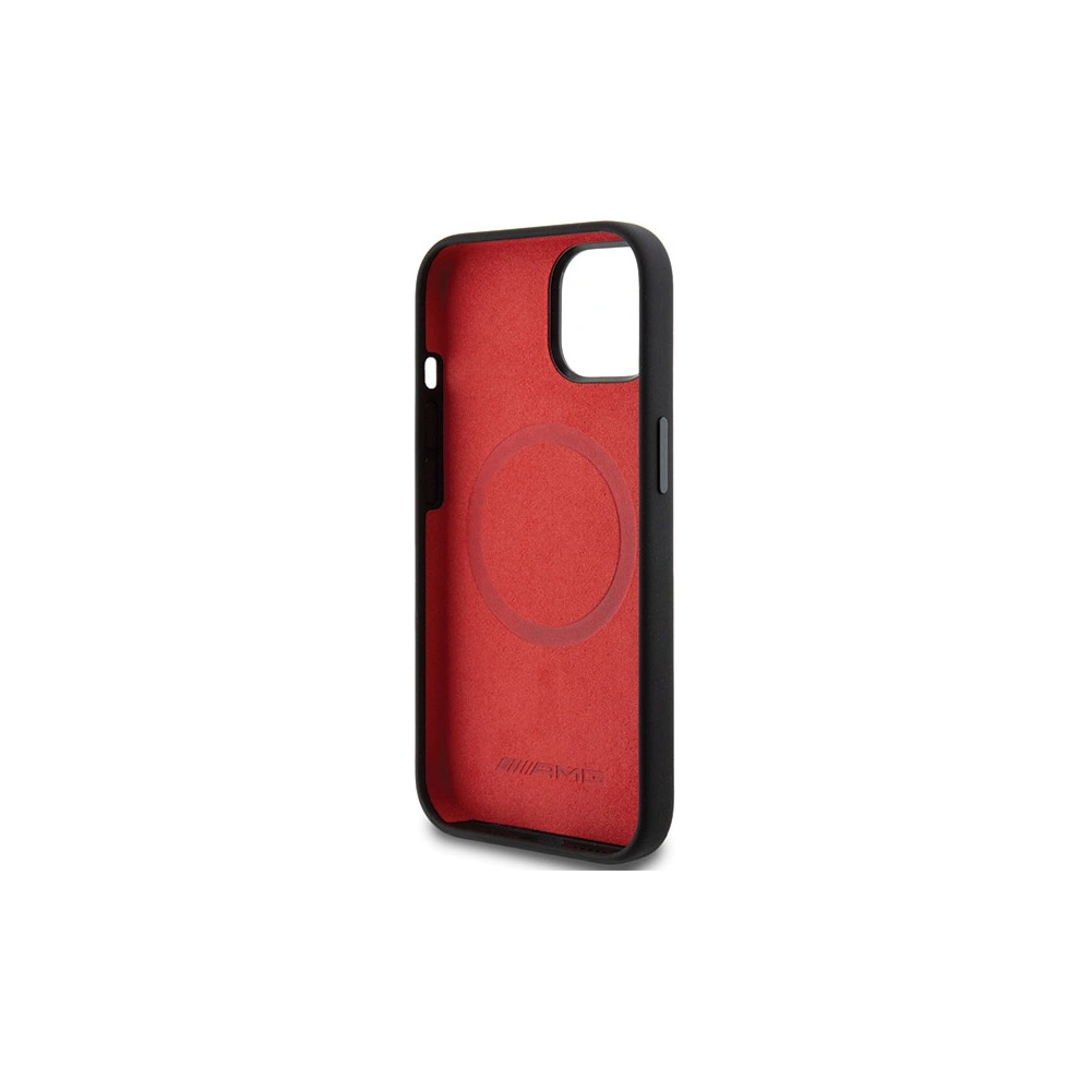 Hurtownia GSM - Etui AMG AMHMP15S23SSPK Apple iPhone 15 / 14 / 13 hardcase din silicon cu model de romburi mari MagSafe negru/black - MRS92 - {ean13} - Hurt