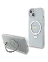Etui Guess GUHMP15SHRSGSD Apple iPhone 15 / 14 / 13 hardcase Ring Stand Script Glitter MagSafe transparent
