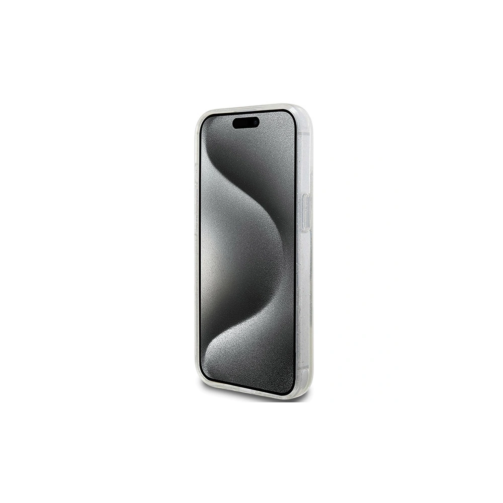 Hurtownia GSM - Etui Guess GUHMP15SHRSGSD Apple iPhone 15 / 14 / 13 kemény tok Ring Stand Script Glitter MagSafe átlátszó/transparent - GUE3123 - {ean13} - Hurt
