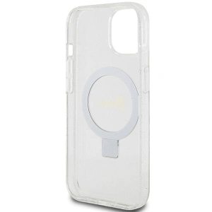 Hurtownia GSM - Case Guess GUHMP15SHRSGSD Apple iPhone 15 / 14 / 13 Hardcase Ring Stand Script Glitter MagSafe transparent - GUE3123 - {ean13} - Hurt