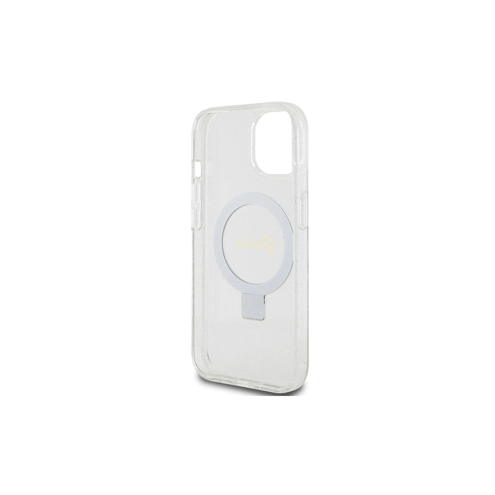 Hurtownia GSM - Etui Guess GUHMP15SHRSGSD Apple iPhone 15 / 14 / 13 kemény tok Ring Stand Script Glitter MagSafe átlátszó/transparent - GUE3123 - {ean13} - Hurt