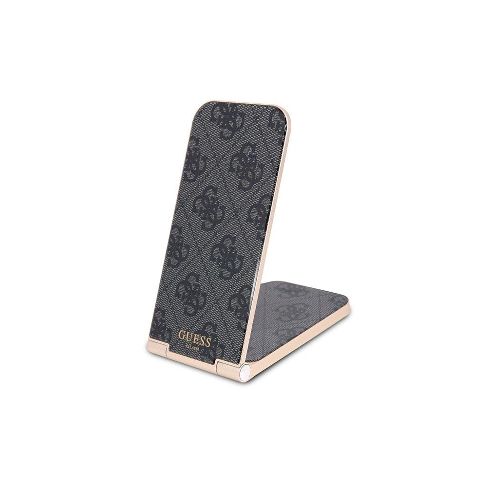 Hurtownia GSM - Indukční nabíječka Guess GUDCFAL4PEGK 2w1 15W 4G Pattern MagSafe černá/black - GUE3126 - {ean13} - Hurt