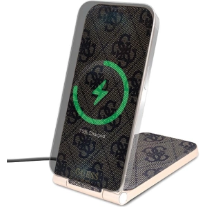 Hurtownia GSM - Indukciós töltő Guess GUDCFAL4PEGW 2w1 15W 4G minta MagSafe barna/brown - GUE3127 - {ean13} - Hurt