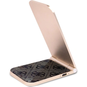 Hurtownia GSM - Indukciós töltő Guess GUDCFAL4PEGW 2w1 15W 4G minta MagSafe barna/brown - GUE3127 - {ean13} - Hurt