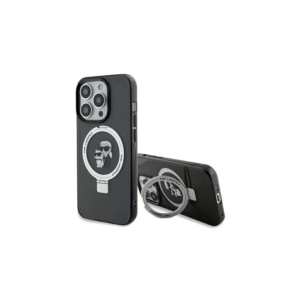 Hurtownia GSM - Etui Karl Lagerfeld KLHMP14LHMRSKCK Apple iPhone 14 Pro hardcase Ring Stand Karl&Choupettte MagSafe negru/black - KLD1854 - {ean13} - Hurt