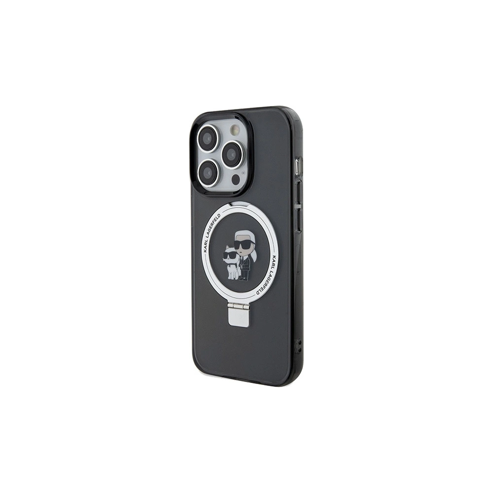Hurtownia GSM - Etui Karl Lagerfeld KLHMP14LHMRSKCK Apple iPhone 14 Pro hardcase Ring Stand Karl&Choupettte MagSafe negru/black - KLD1854 - {ean13} - Hurt