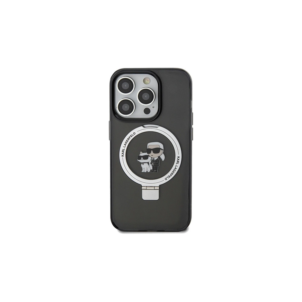 Hurtownia GSM - Etui Karl Lagerfeld KLHMP14LHMRSKCK Apple iPhone 14 Pro hardcase Ring Stand Karl&Choupettte MagSafe negru/black - KLD1854 - {ean13} - Hurt