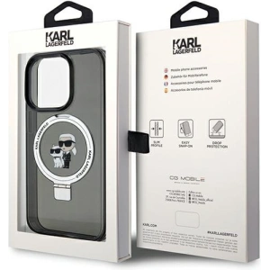 Wholesale Karl Lagerfeld KLHMP14LHMRSKCK Apple iPhone 14 Pro hardcase Ring Stand Karl&Choupettte MagSafe black - KLD1854 - {ean13} - Hurt