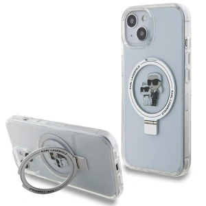 Hurtownia GSM - Etui Karl Lagerfeld KLHMP14SHMRSKCH Apple iPhone 14 / 15 hardcase Ring Stand Karl&Choupettte MagSafe bílý/white - KLD1855 - {ean13} - Hurt