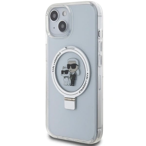 Hurtownia GSM - Etui Karl Lagerfeld KLHMP14SHMRSKCH Apple iPhone 14 / 15 hardcase Ring Stand Karl&Choupettte MagSafe bílý/white - KLD1855 - {ean13} - Hurt