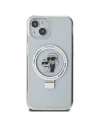 Hurtownia GSM - Etui Karl Lagerfeld KLHMP14SHMRSKCH Apple iPhone 14 / 15 hardcase Ring Stand Karl&Choupettte MagSafe alb/white - KLD1855 - {ean13} - Hurt