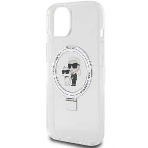 Hurtownia GSM - Etui Karl Lagerfeld KLHMP14SHMRSKCH Apple iPhone 14 / 15 hardcase Ring Stand Karl&Choupettte MagSafe bílý/white - KLD1855 - {ean13} - Hurt