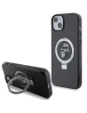 Etui Karl Lagerfeld KLHMP14SHMRSKCK Apple iPhone 14 / 15 hardcase Ring Stand Karl&Choupettte MagSafe negru/black