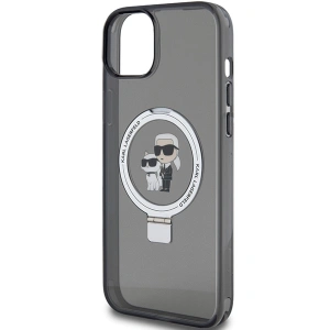 Hurtownia GSM - Etui Karl Lagerfeld KLHMP14SHMRSKCK Apple iPhone 14 / 15 hardcase Ring Stand Karl&Choupettte MagSafe černý/black - KLD1856 - {ean13} - Hurt