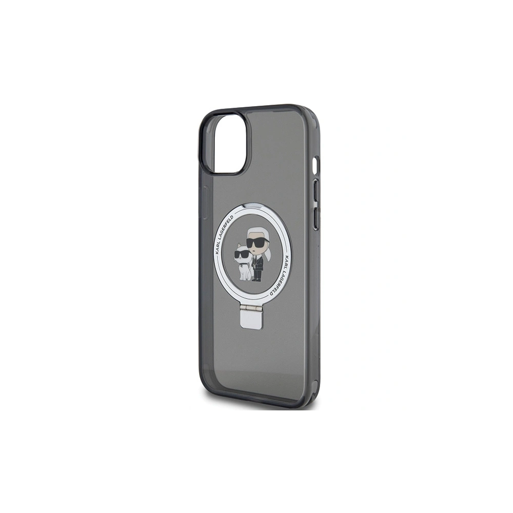 Hurtownia GSM - Etui Karl Lagerfeld KLHMP14SHMRSKCK Apple iPhone 14 / 15 hardcase Ring Stand Karl&Choupettte MagSafe černý/black - KLD1856 - {ean13} - Hurt