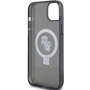 Hurtownia GSM - Etui Karl Lagerfeld KLHMP14SHMRSKCK Apple iPhone 14 / 15 hardcase Ring Stand Karl&Choupettte MagSafe černý/black - KLD1856 - {ean13} - Hurt