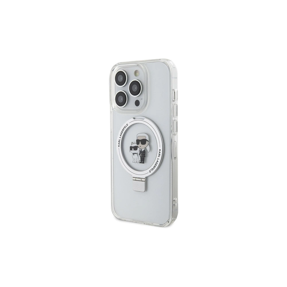 Hurtownia GSM - Case Karl Lagerfeld KLHMP14XHMRSKCH Apple iPhone 14 Pro Max Hardcase Ring Stand Karl&Choupettte MagSafe weiß/white - KLD1857 - {ean13} - Hurt