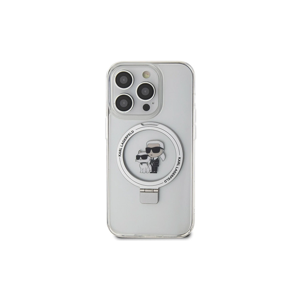 Hurtownia GSM - Case Karl Lagerfeld KLHMP14XHMRSKCH Apple iPhone 14 Pro Max Hardcase Ring Stand Karl&Choupettte MagSafe weiß/white - KLD1857 - {ean13} - Hurt