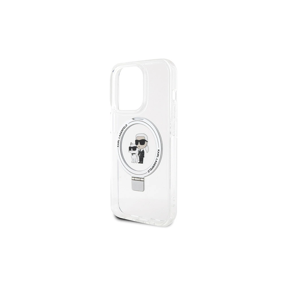 Hurtownia GSM - Case Karl Lagerfeld KLHMP14XHMRSKCH Apple iPhone 14 Pro Max Hardcase Ring Stand Karl&Choupettte MagSafe weiß/white - KLD1857 - {ean13} - Hurt