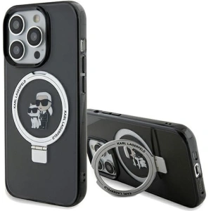 Hurtownia GSM - Case Karl Lagerfeld KLHMP14XHMRSKCK Apple iPhone 14 Pro Max Hardcase Ring Stand Karl&Choupettte MagSafe schwarz/black - KLD1858 - {ean13} - Hurt