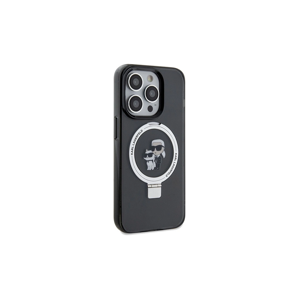 Hurtownia GSM - Case Karl Lagerfeld KLHMP14XHMRSKCK Apple iPhone 14 Pro Max Hardcase Ring Stand Karl&Choupettte MagSafe schwarz/black - KLD1858 - {ean13} - Hurt